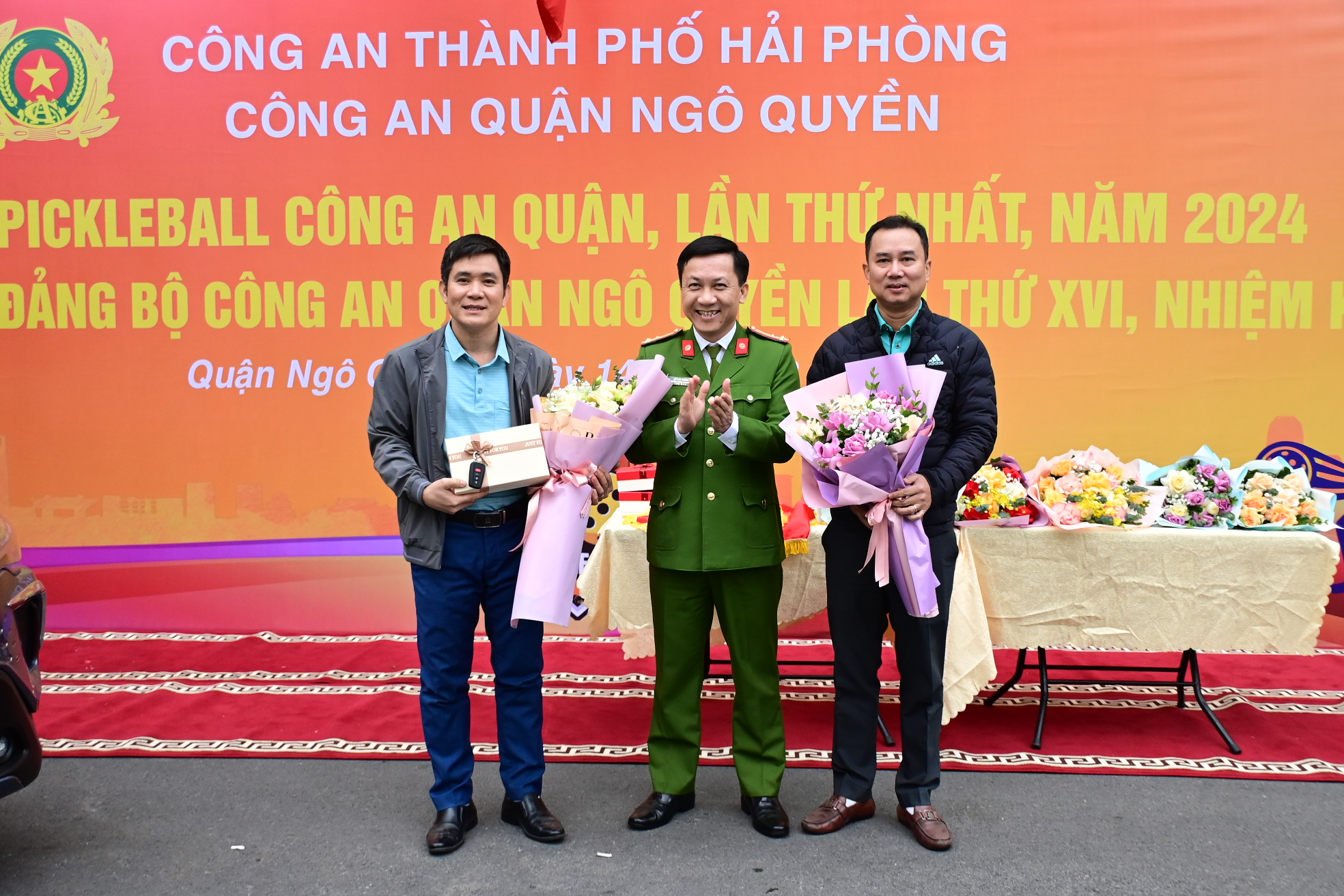 Công an quận Ngô Quyền tổ chức giải Pickleball lần thứ nhất năm 2024 với 12 đội tuyển tham gia